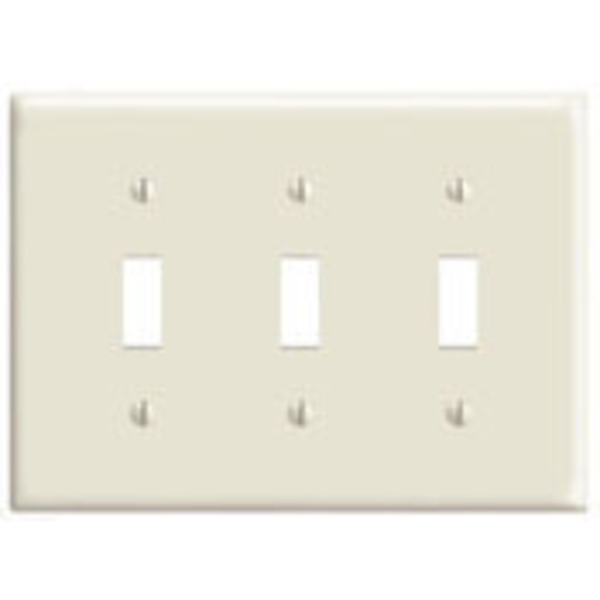 Leviton Wallplates Mid Nyl 3G Tog-E PJ3-E